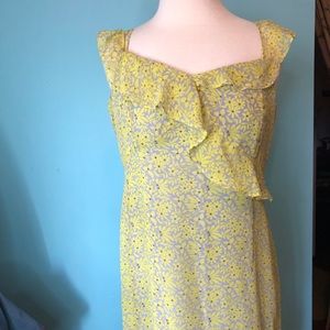 Nanette Lepore size 14 spring floral midi dress